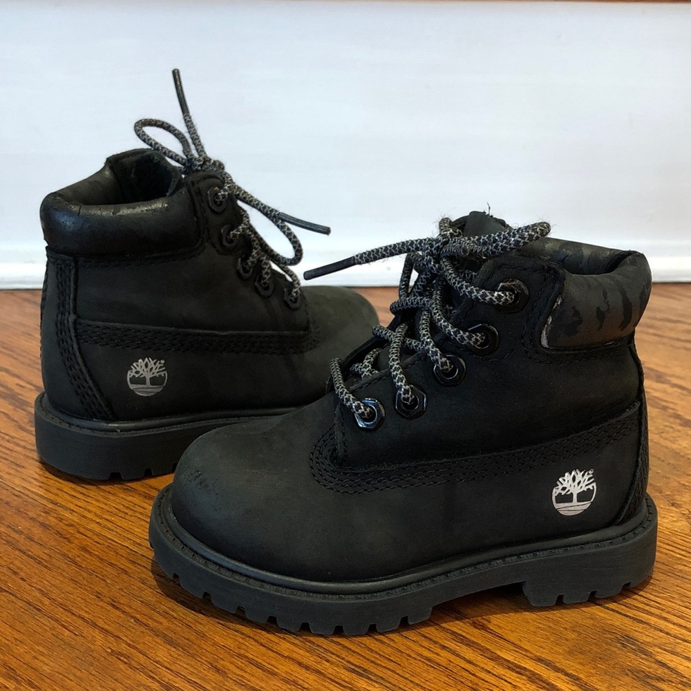 Timberland Toddler Size 5 Black Premium Boots!